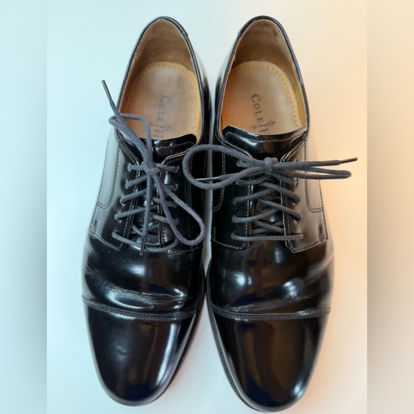 Cole Haan Polished Patent Leather Oxford Men\'s 10 M Black - C07606 Evening EUC main image 9